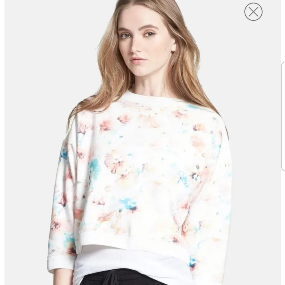 Rebecca Taylor Poppy Print Sweatshirt